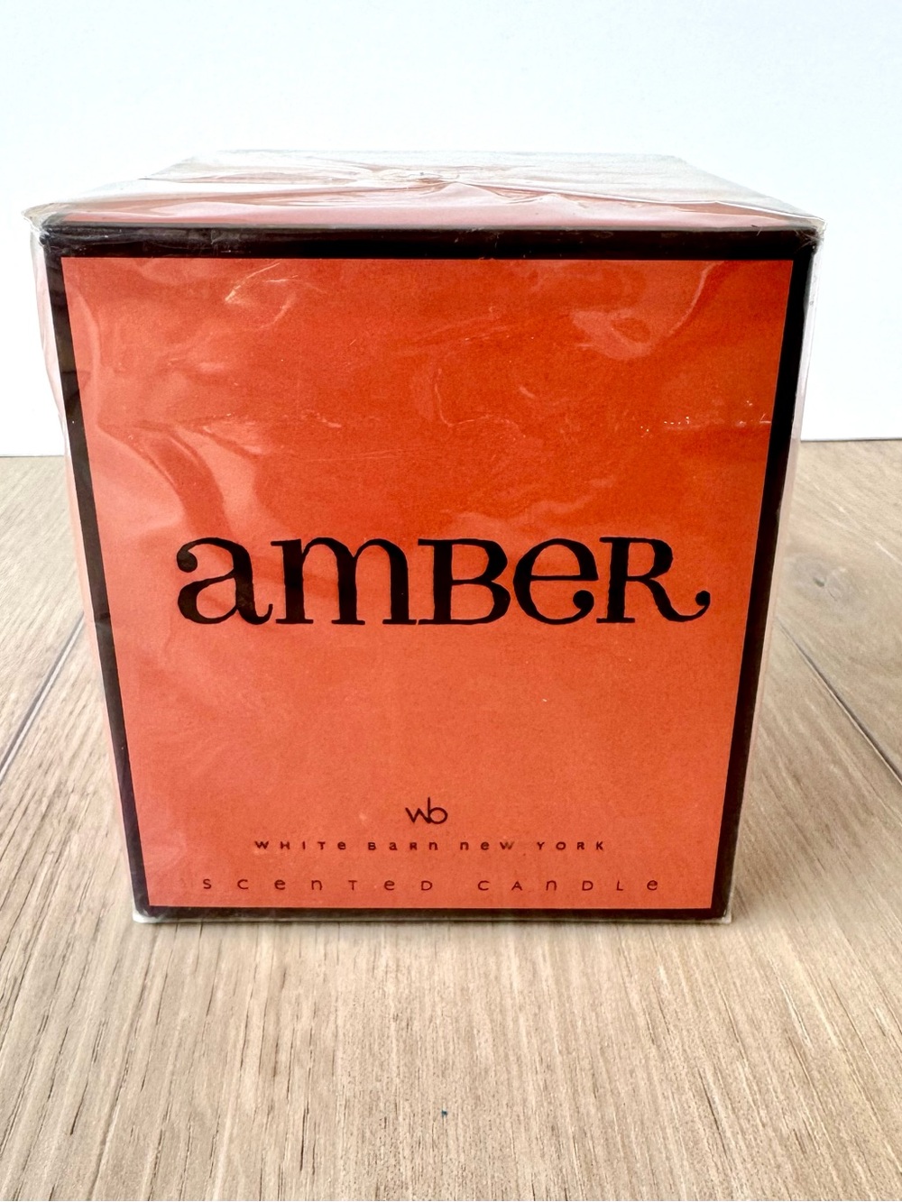 White Barn Amber Candle 10 oz Vintage New Sealed Box Rare Home Fragrance